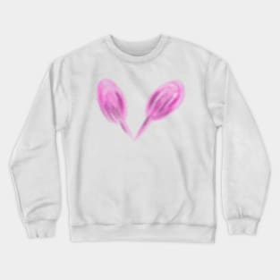 Pink watercolor leaves art Crewneck Sweatshirt